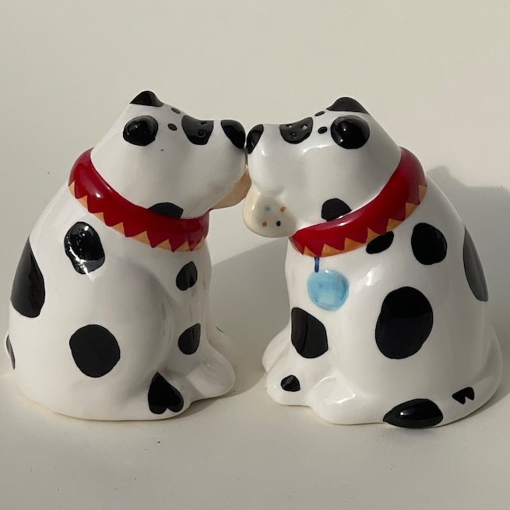 Vintage Dalmatian Dog Salt and Pepper Shakers